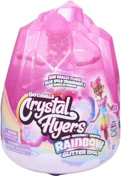 Hatchimals Crystal Flyers flyvedukke med lys - Rainbow Glitter Idol
