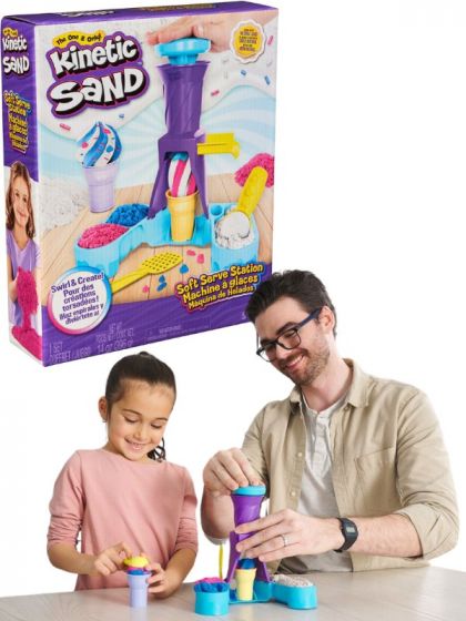 Kinetic Sand kit med magisk sand - mjukglass