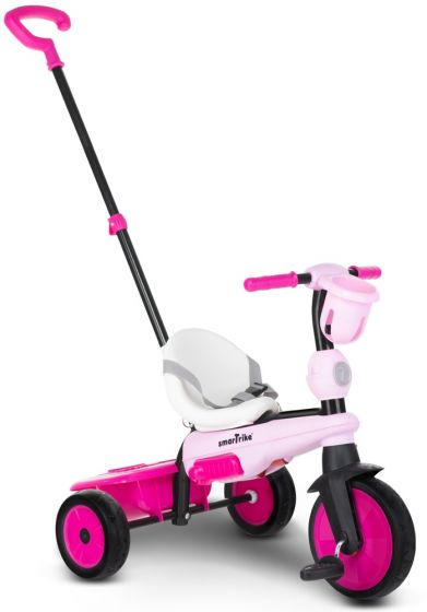 Smart Trike Breeze S 3i1 trehjulssykkel med styrestang - rosa og grå