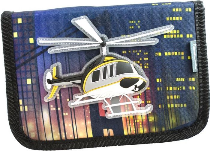Tinka pennal med innhold - helikopter i 3D