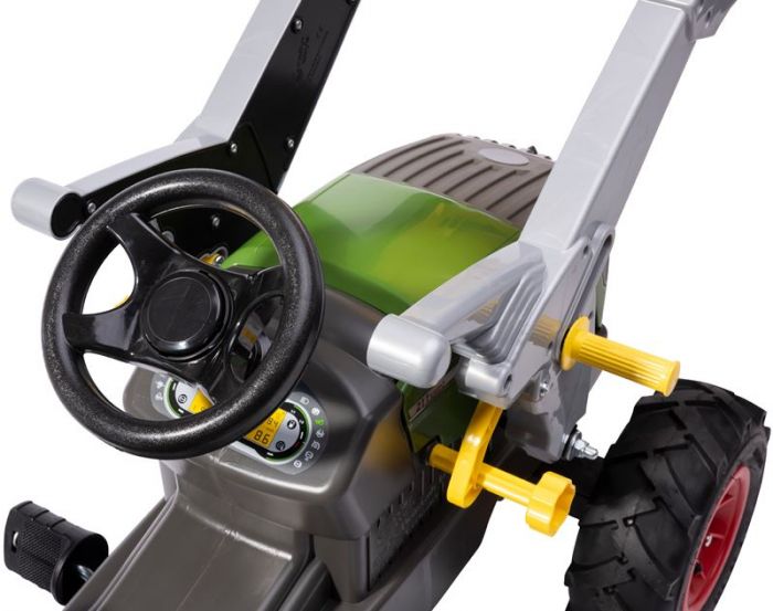 Rolly Toys rollyFarmtrac: Fendt 211 Vario pedaltraktor med frontlæsser - gummihjul med luft