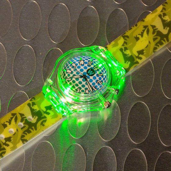 Watchitude Glow Light Up Watch - Dino Camo armbåndsur - analog klokke med LED-lys