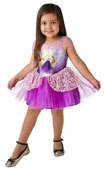 Disney Princess Rapunzel maskeradkläder - 3-4 år - 104 cm - kort klänning