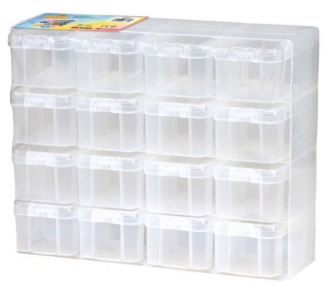 Hama Midi oppbevaringsboks med 16 små bokser