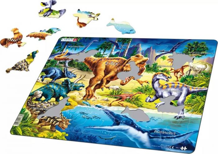 Platepusle Maxi 57 biter - dinosaurer