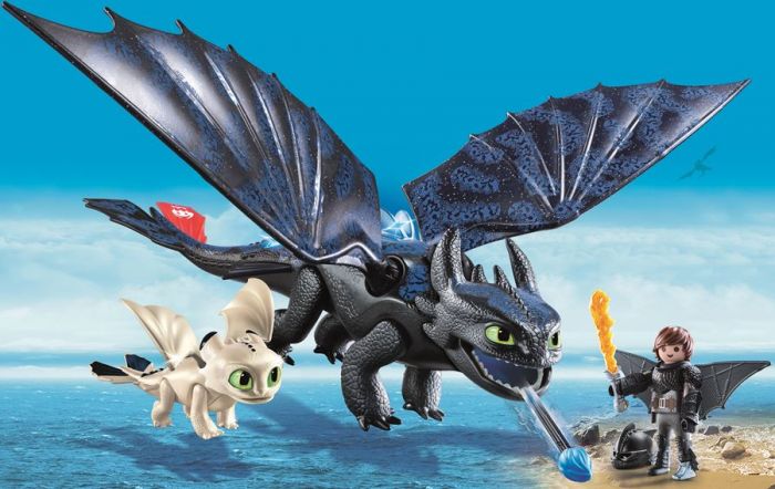 Playmobil Dragons Tandlöse och Hicke med drakunge 70037