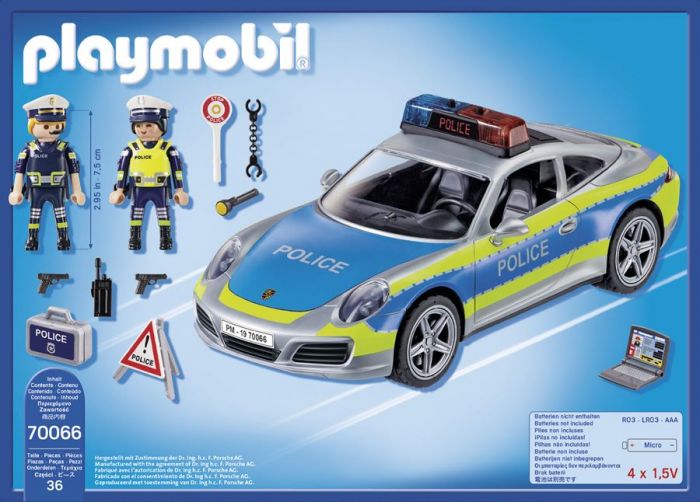 Playmobil Porsche 911 Carrera 4S Polis - vit 70066