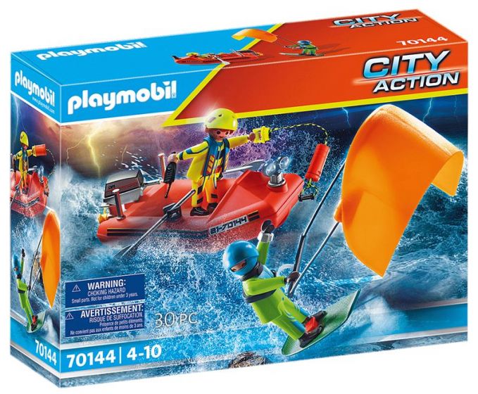 Playmobil City Action Havsnød: Redning av kitesurfer med båt 70144