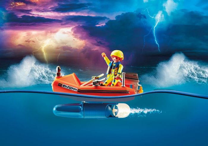 Playmobil City Action Havsnød: Redning av kitesurfer med båt 70144