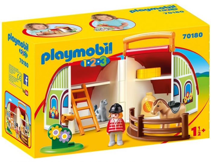 Playmobil 1.2.3 bondegårdssett fra 18 mnd. - 70180