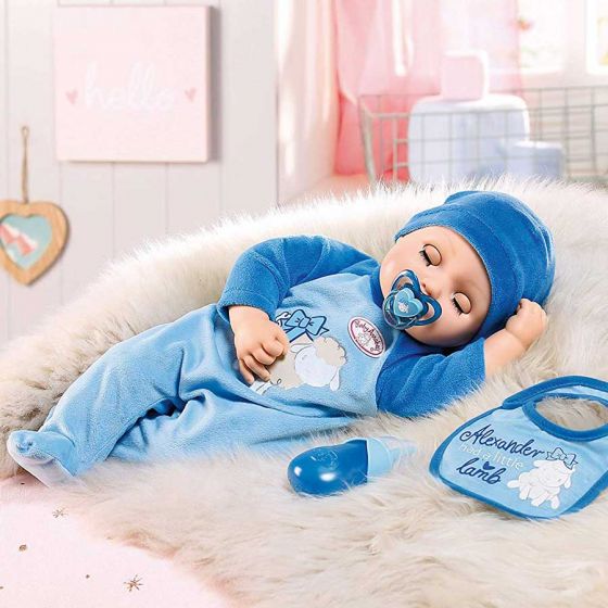 Baby Annabell interaktiv docka med tårar och ljud - Alexander 43 cm