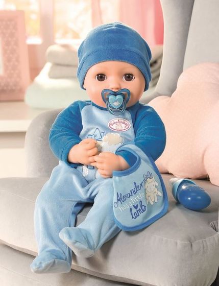 Baby Annabell interaktiv docka med tårar och ljud - Alexander 43 cm