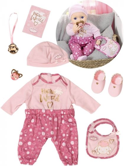 Baby Annabell Deluxe Startpaket med kläder och tillbehör - 43 cm