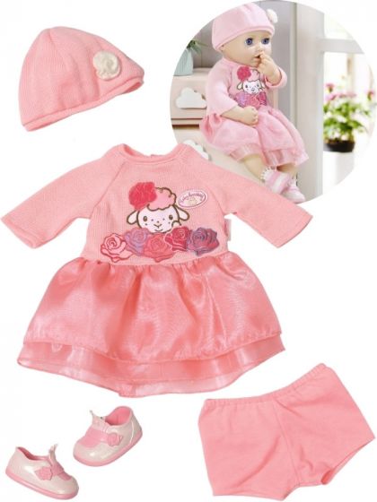 Baby Annabell deluxe Set Knit - Kjole, sko, lue og underbukse til dukke