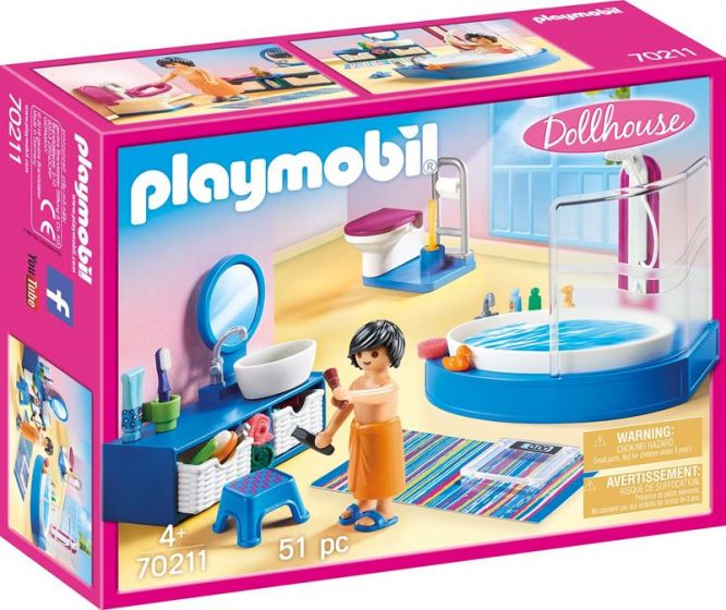 Playmobil Dollhouse Badrum med badkar 70211