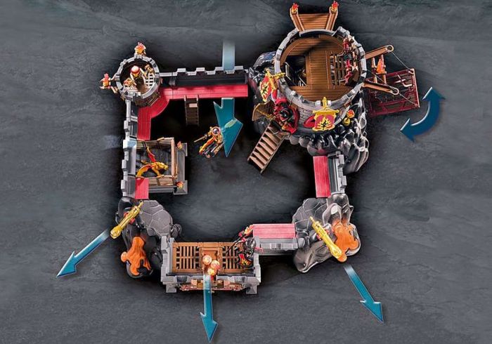 Playmobil Knights Flamerock Fort 70221