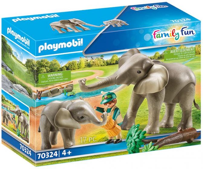 Playmobil Family Fun Elefantinhägnad - 17 delar - 70324