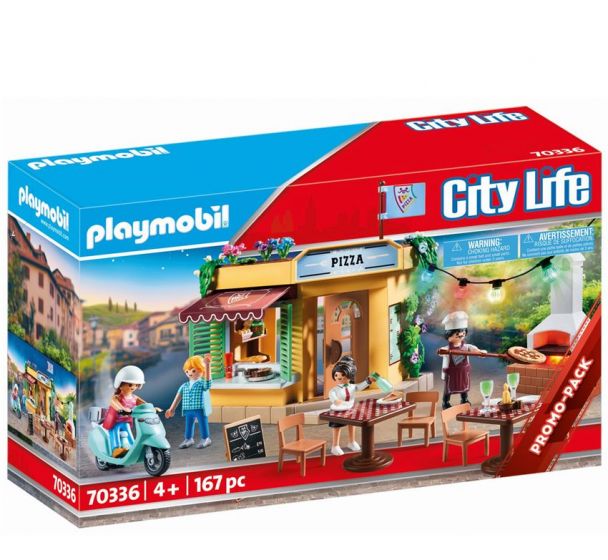 Playmobil City Life Pizzaria med udendørs restaurant 70336