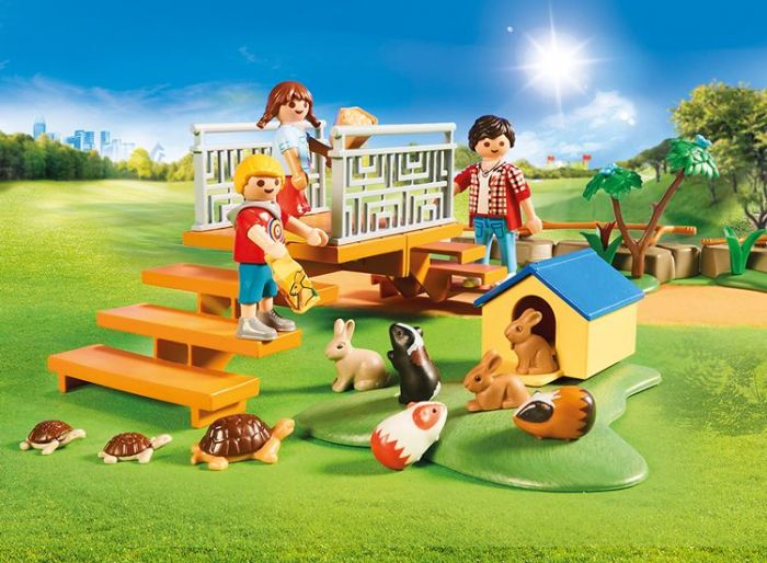 Playmobil Family Fun dyrehage - 111 deler - 70342