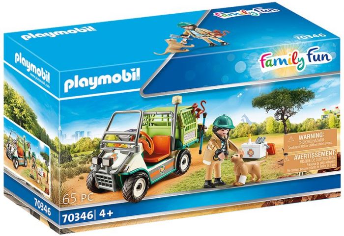 Playmobil Family Fun veterinær med bil - 65 deler - 70346