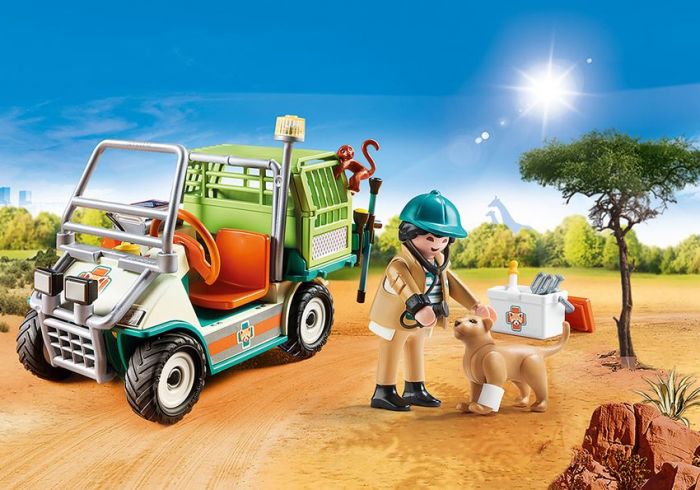 Playmobil Family Fun Zooveterinär med fordon - 70346