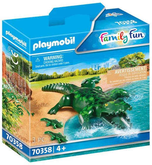 Playmobil Family Fun Zoo Alligator med babyer 70358
