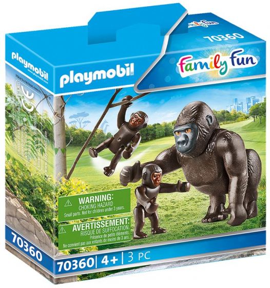 Playmobil Family Fun Zoo Gorilla med ungar 70360