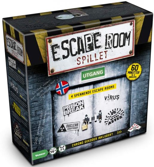 Escape Room spillet - 4 spennende escape rooms - Chrono dekoder inkludert
