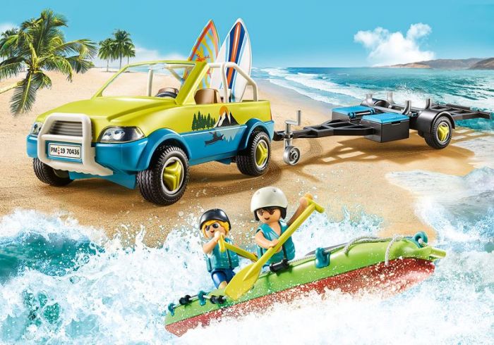Playmobil Family Fun strandbil med kano - 70436