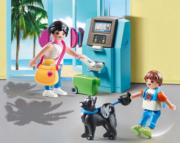 Playmobil Family Fun minibank og turist - 70439