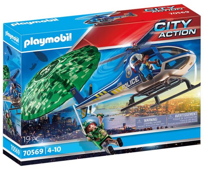 Playmobil City Action Polishelikopter Fallskärmsjakt 70569