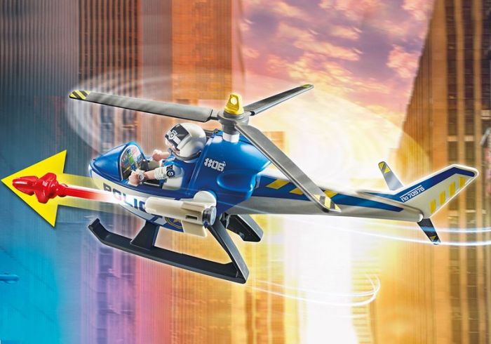 Playmobil City Action Politihelikopter - jakten på fluktbilen 70575