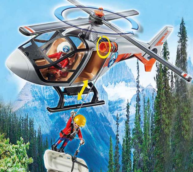 Playmobil Rescue Action Canyon redningshelikopter 70663