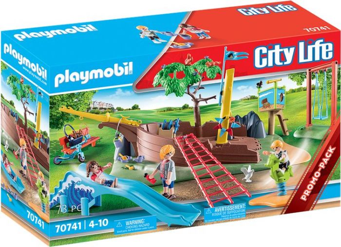 Playmobil City Life Eventyrlig lekeplass med skipsvrak - lekesett 73 deler 70741