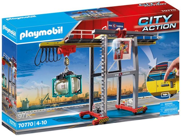 Playmobil City Action: Lastekran med container 70770