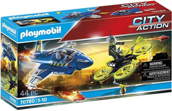 Playmobil City Action politi jetfly og drone 70780