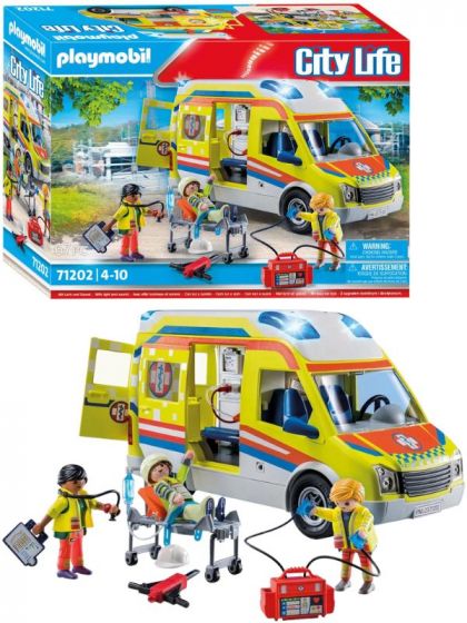 Playmobil City Life Ambulanse med lys og lyd 71202