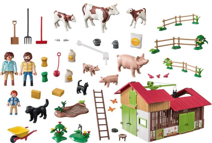 Playmobil Country Stor gård med gårdsdyr 71304 - 182 deler