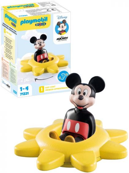 Playmobil 1.2.3 Disney Mickeys drejesol med raslefunktion 71320