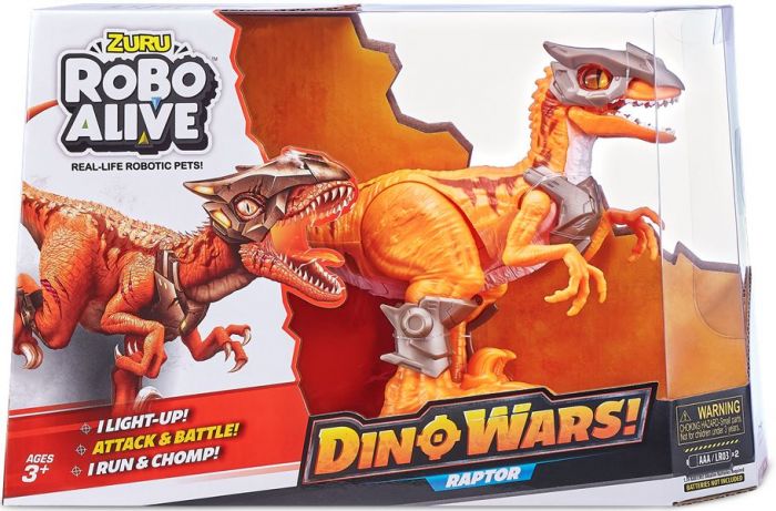 Zuru Robo Alive Dino Wars Raptor - interaktiv dinosaur som løper, klorer og lyser