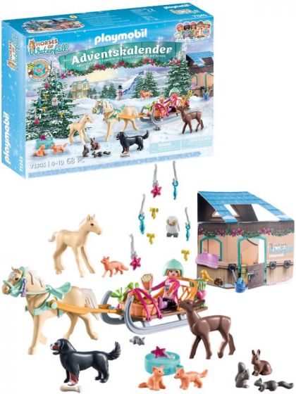 Playmobil Horses of Waterfall julekalender: Kanetur ved juletid 71345 