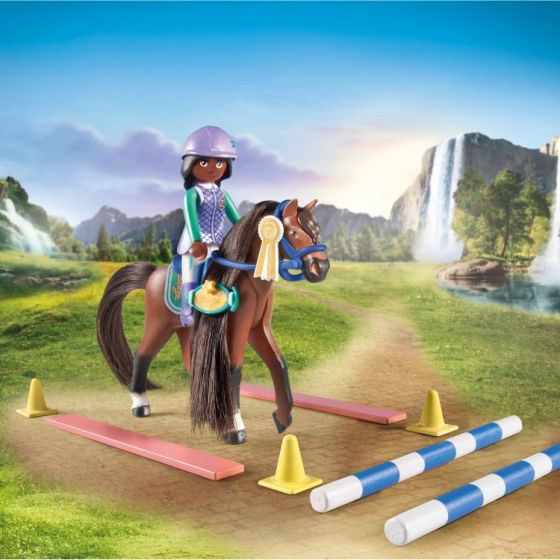 Playmobil Horses of Waterfall Springarena med Zoe og Blaze 71355