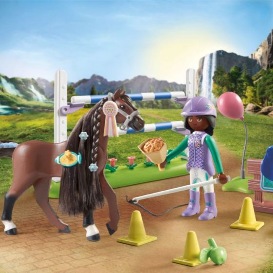 Playmobil Horses of Waterfall Springarena med Zoe og Blaze 71355
