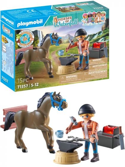 Playmobil Horses of Waterfall Beslagsmed Ben og Achilles 71357