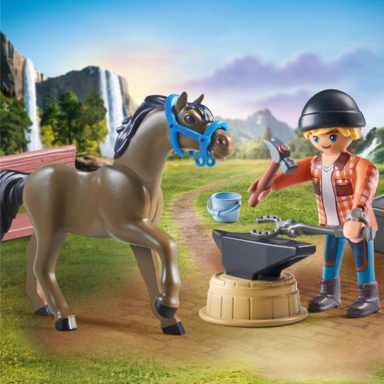 Playmobil Horses of Waterfall Hovslagare Ben och Achilles 71357