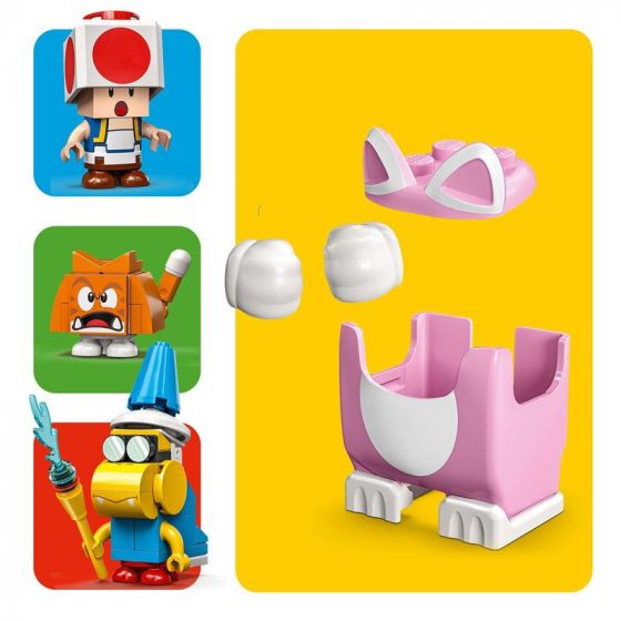 LEGO Super Mario 71407 Ekstrabanesettet Cat Peach-drakt og Istårn