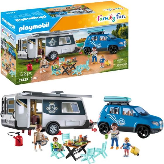 Playmobil Family Fun Bil med husvagn 71423