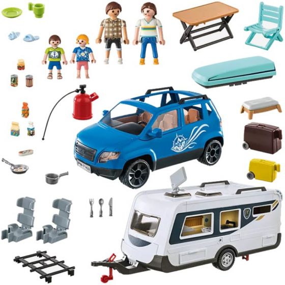 Playmobil Family Fun Bil med husvagn 71423