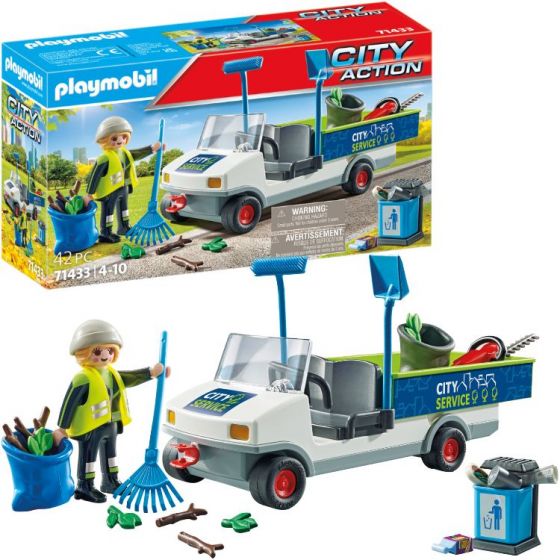 Playmobil City Action Hold byen ren med e-køretøj 71433