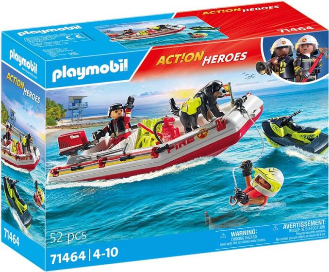 Playmobil brandbåt med vattenskoter 71464